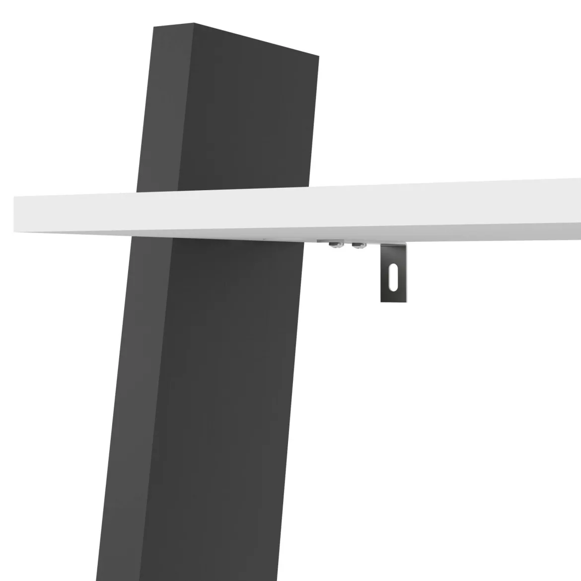 Libreria elegante bianca e nera 55x180h cm - Acascia