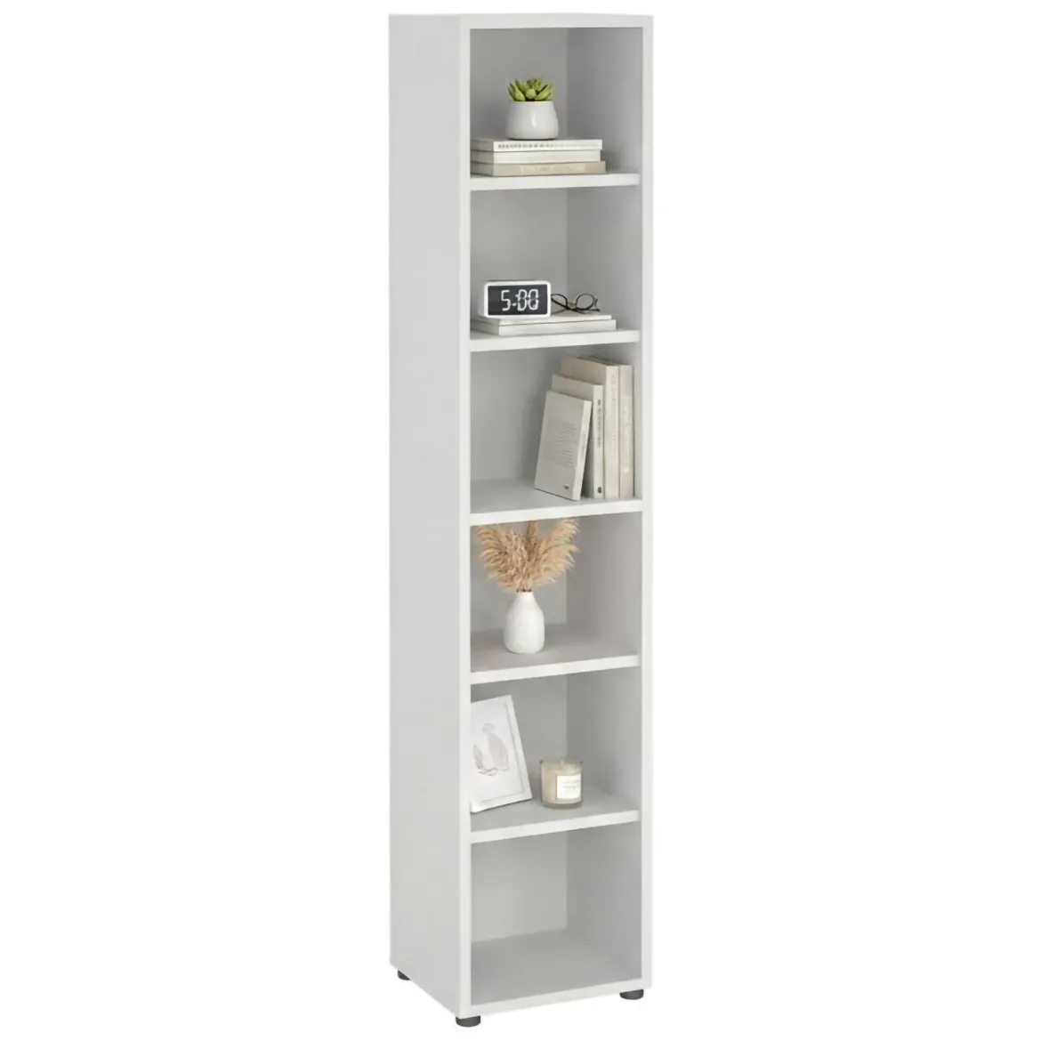 Libreria elegante bianca 47x221h cm - Pabuk