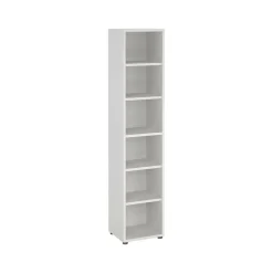 Libreria elegante bianca 47x221h cm - Pabuk