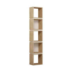 Libreria elegante quercia e bianca 32x167h cm - Tomas