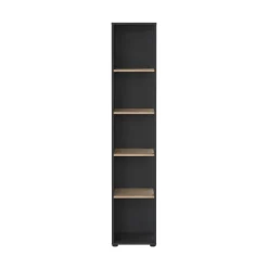 Libreria elegante rovere e grigia 40x204h cm - Baaz