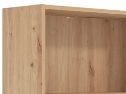 Libreria Marrone Rovere Nodi 4 Ripiani Installazione a Terra 70x24.5x176.5h cm, Sfumatura Colore Struttura Rovere Nodi - Urgnano