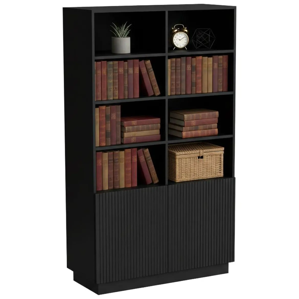 Libreria Miniato, 172x40 h100 cm, Nero