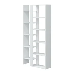 Libreria moderna bianca lucida 80x190h cm - As