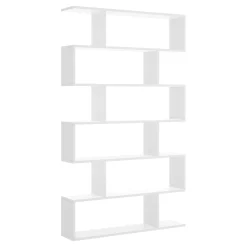 Libreria moderna bianca lucida 80x190h cm - As