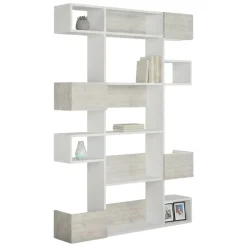 Libreria moderna bianca 120x171h cm - Sally