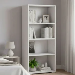 Libreria moderna bianca 60x130h cm - Aky