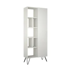 Libreria moderna bianca 79x203h cm - Michel