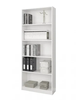 Libreria moderna bianca 80x201h cm - Abla