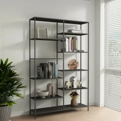 Libreria 9 ripiani ardesia 120x188h cm - Dorgali