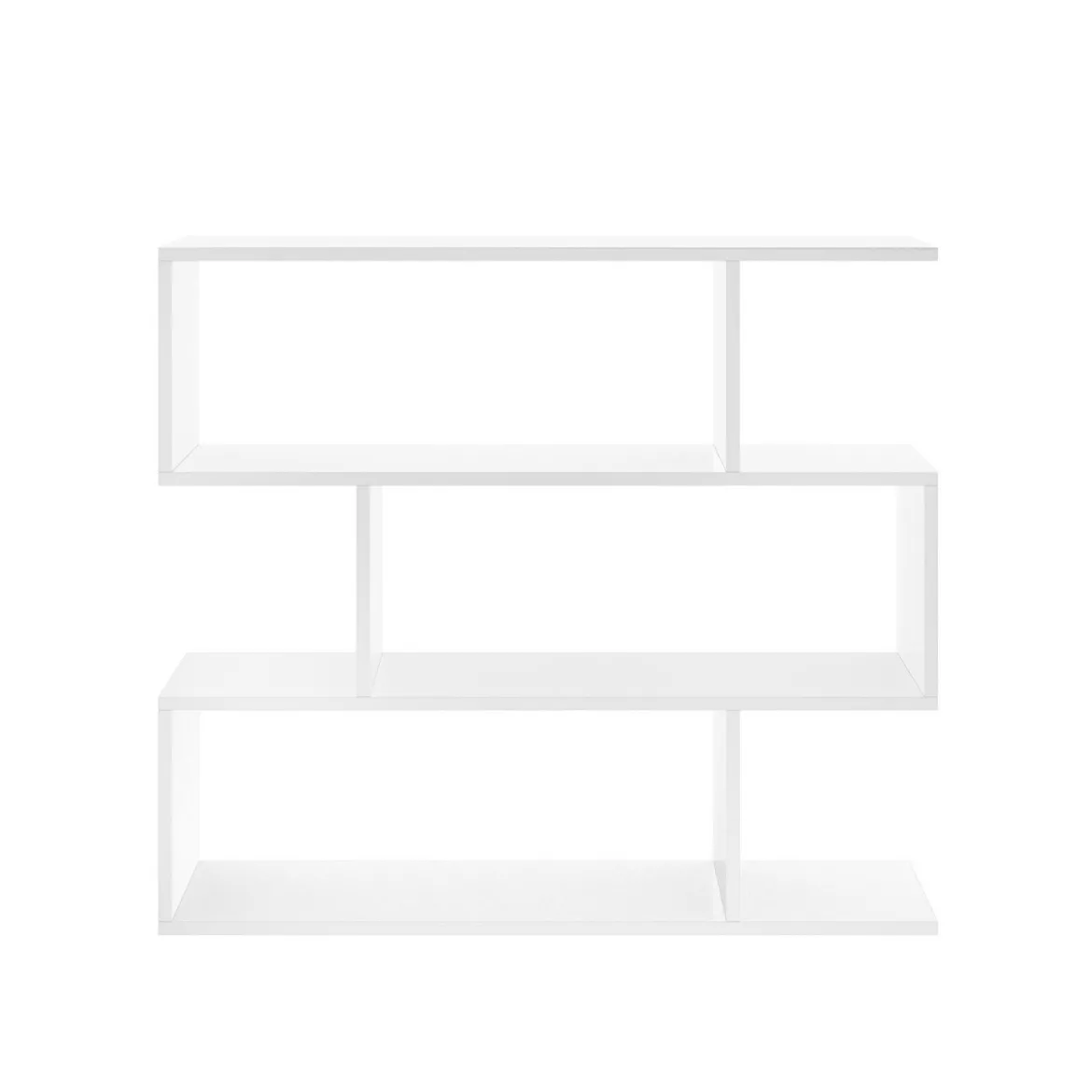 Libreria 3 ripiani bianca lucida 110x96h cm - Acsidol