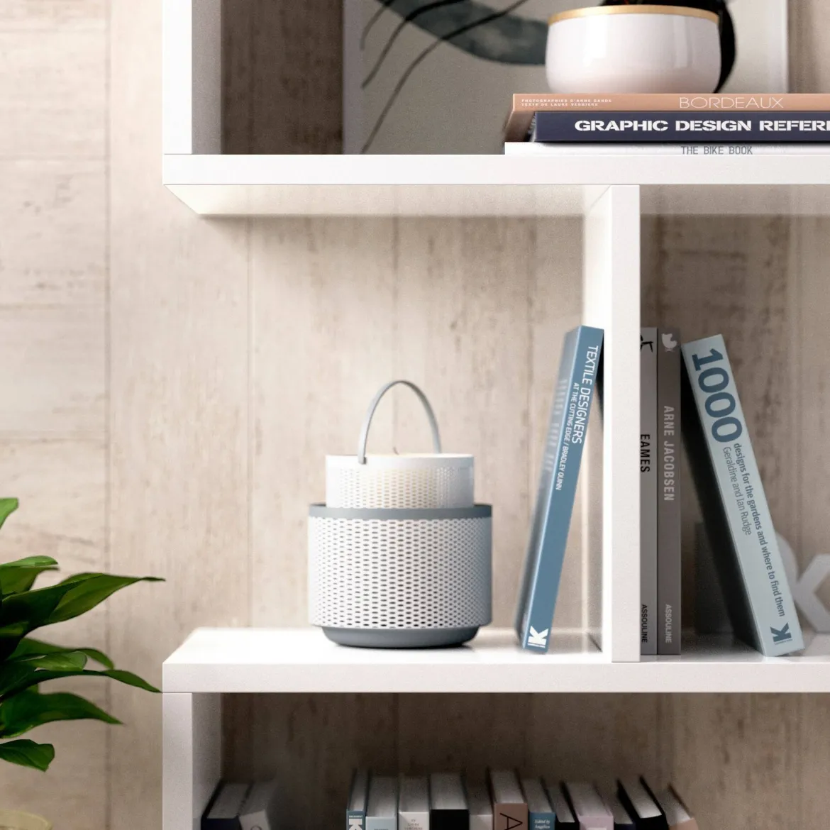 Libreria 3 ripiani bianca lucida 110x96h cm - Acsidol