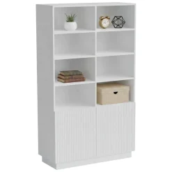 Libreria 10 ripiani bianca 172x100h cm - Miniato