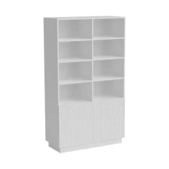 Libreria 10 ripiani bianca 172x100h cm - Miniato