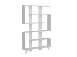 Libreria 5 ripiani bianca 60x195h cm - Allevien