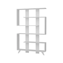 Libreria 5 ripiani bianca 60x195h cm - Allevien
