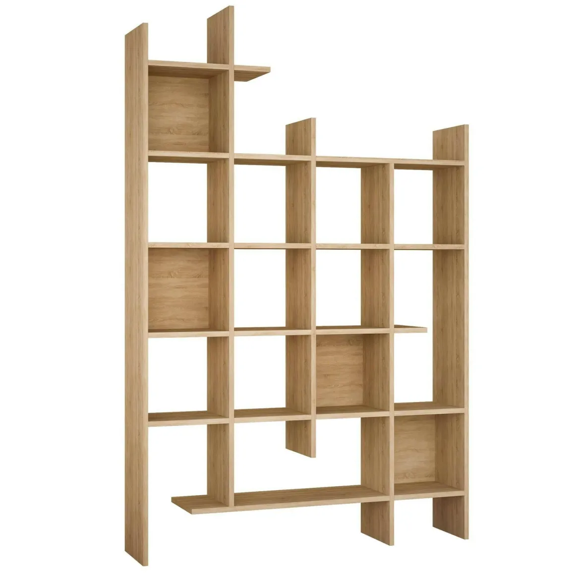 Libreria 18 ripiani quercia 122x188h cm - Achela