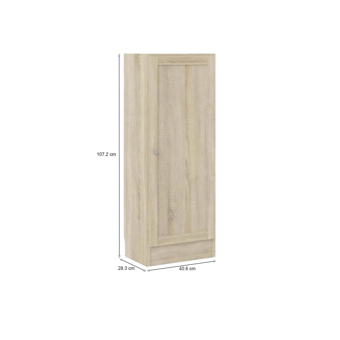 Libreria 2 ripiani quercia 40x107h cm - Amedee