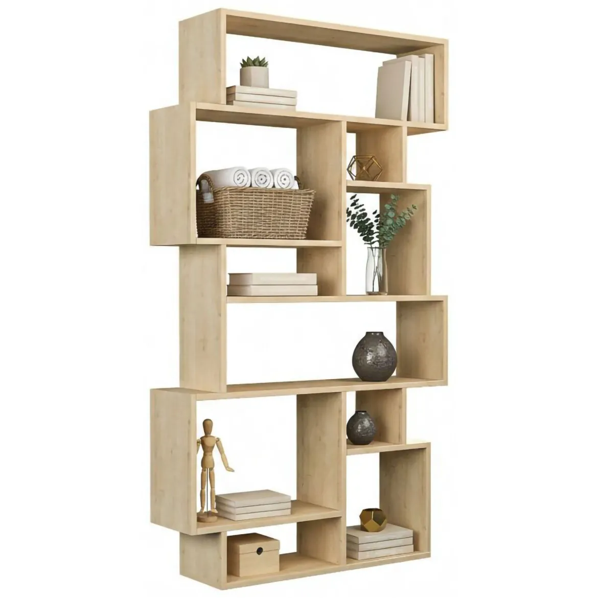 Libreria 8 ripiani quercia 96x169h cm - Casimira
