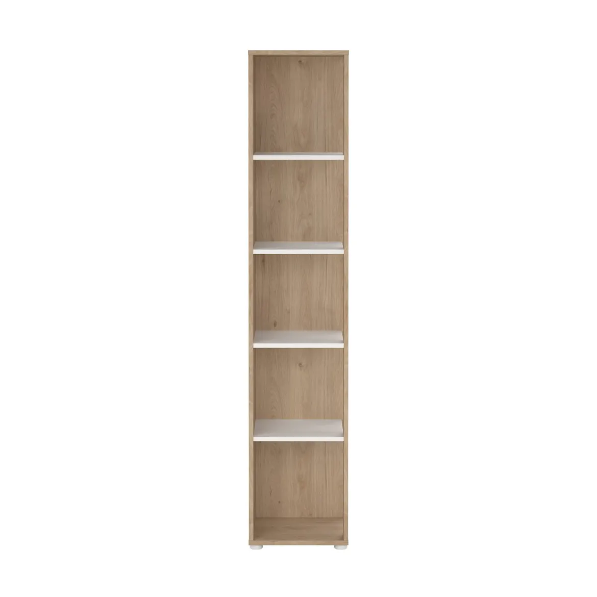 Libreria 4 ripiani rovere e bianca 80x173h cm - Arg