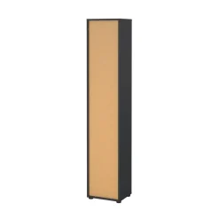 Libreria 4 ripiani rovere e grigia 40x204h cm - Erevan