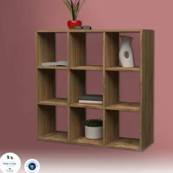 Libreria 6 ripiani rovere 90x90h cm - Acquaro