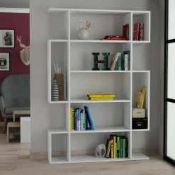 Libreria salvaspazio bianca 110x161h cm - Marcellin