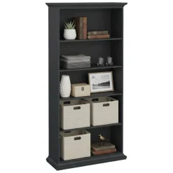 Libreria salvaspazio grigia 96x200h cm - Aragon