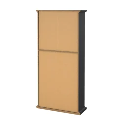 Libreria salvaspazio grigia 96x200h cm - Aragon