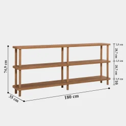 Libreria salvaspazio quercia 58x138h cm - Allium