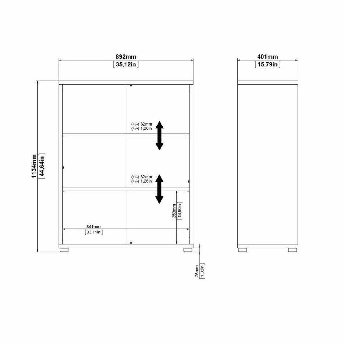 Libreria salvaspazio quercia 90x156h cm - Severa