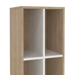 Libreria salvaspazio rovere e bianca 40x204h cm - Erevan