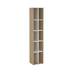 Libreria salvaspazio rovere e bianca 40x204h cm - Erevan
