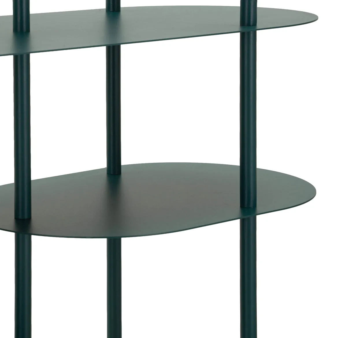 Libreria Verde Ottanio 5 Ripiani Installazione a Terra 11x40x132h cm, Utilizzabile Come Divisorio Locale - Gana