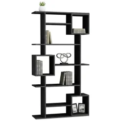 Libreria verticale antracite e beige 110x161h cm - Agamermis