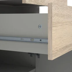Libreria verticale bianca e quercia 50x171h cm - Assesor