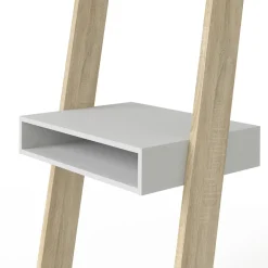 Libreria verticale bianca e quercia 65x180h cm - Aviv