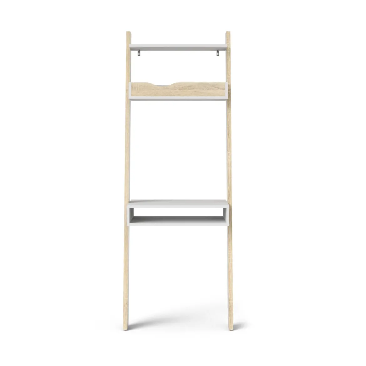 Libreria verticale bianca e quercia 65x180h cm - Aviv