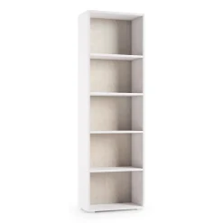 Libreria verticale bianca e rovere 90x180h cm - Eolo