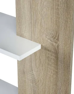 Libreria verticale bianca e rovere 90x180h cm - Eolo