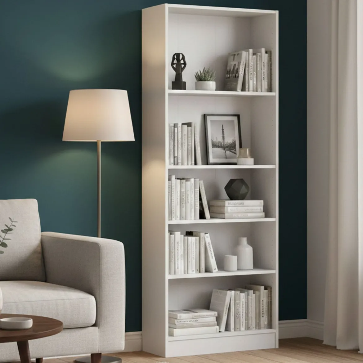 Libreria verticale bianca 96x192h cm - Areca