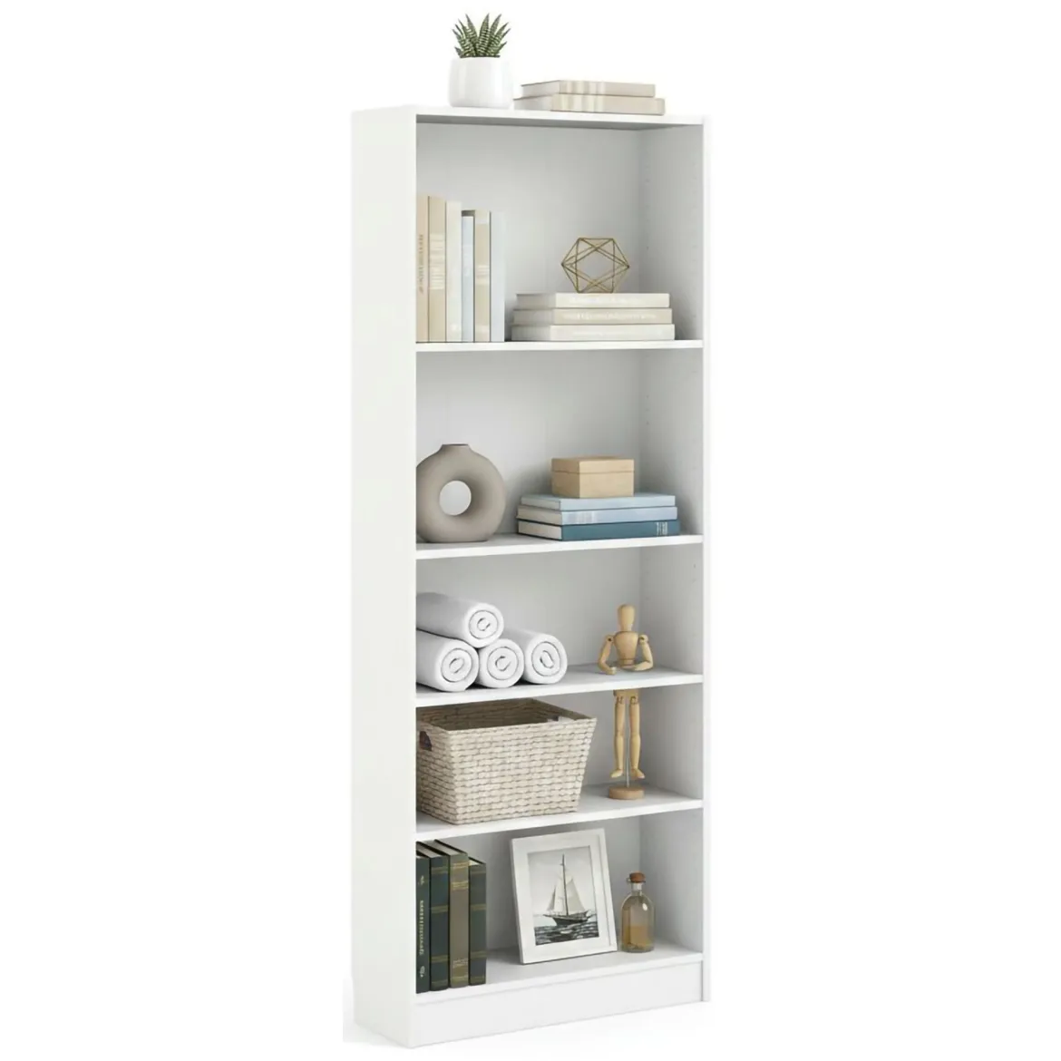 Libreria verticale bianca 96x192h cm - Areca