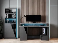 Libreria verticale nera 89x221h cm - Armon