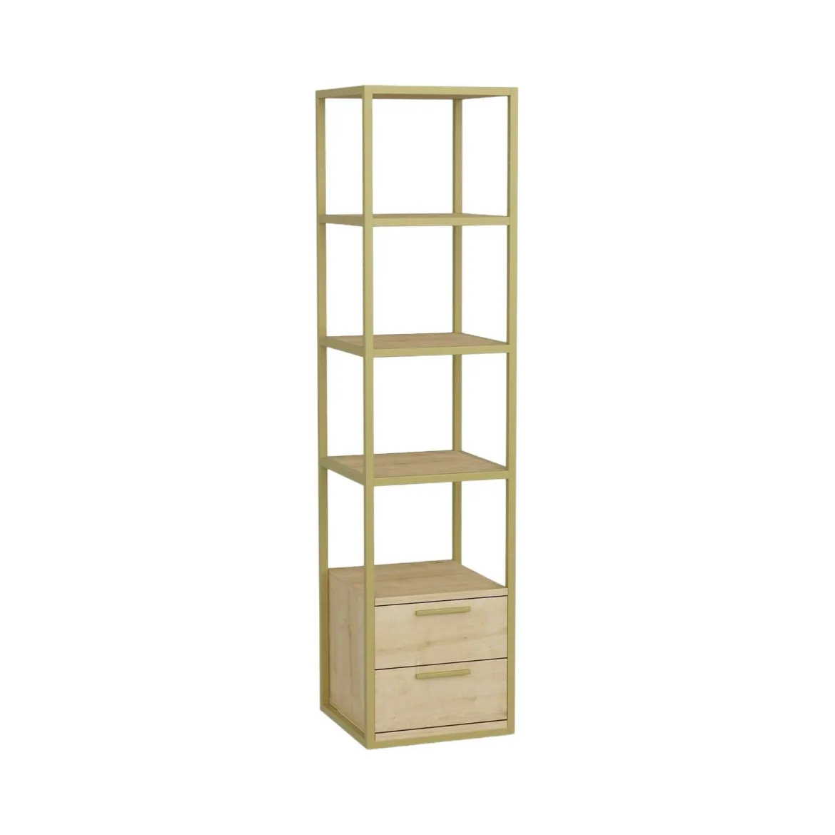 Libreria verticale oro e quercia 39x169h cm - Arsim