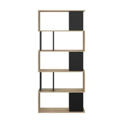Libreria verticale quercia e nera 80x173h cm - Arg
