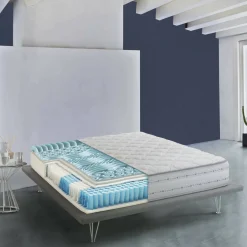 Materasso anti umidità piazza e mezza 120x200 in Memory Foam sfoderabile - Alona