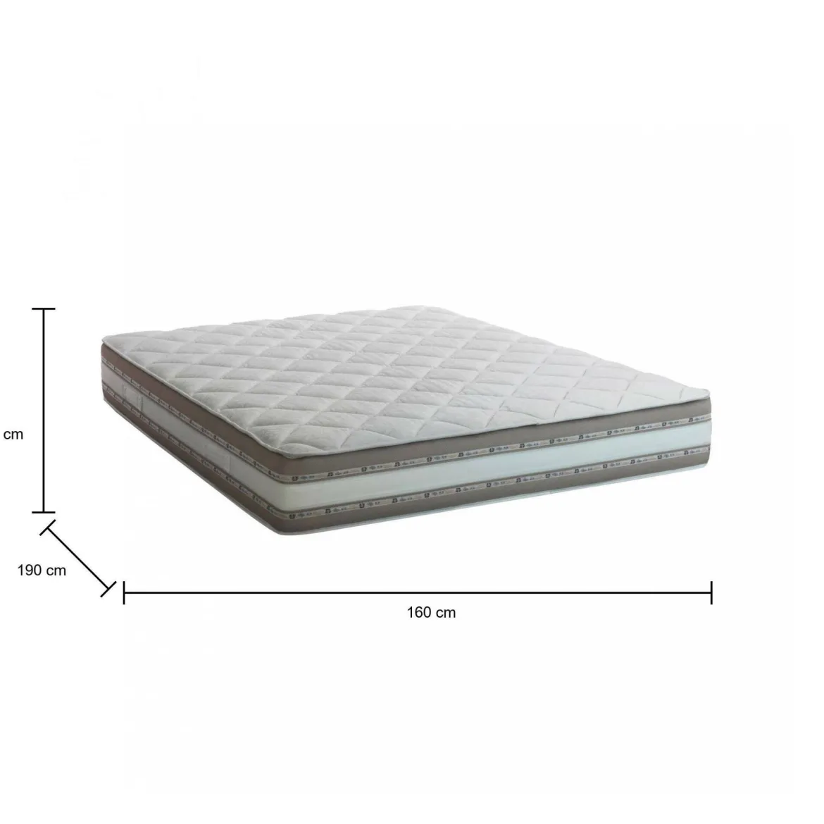 Materasso appoggio delicato matrimoniale 160x190 in Memory Foam sfoderabile - Amos