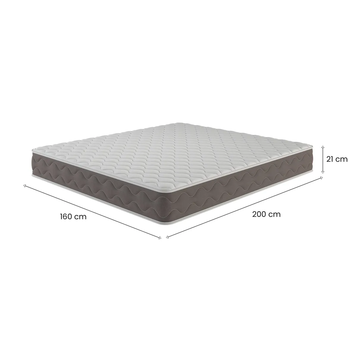 Materasso benessere costante matrimoniale 160x200 in Memory Foam - Allik