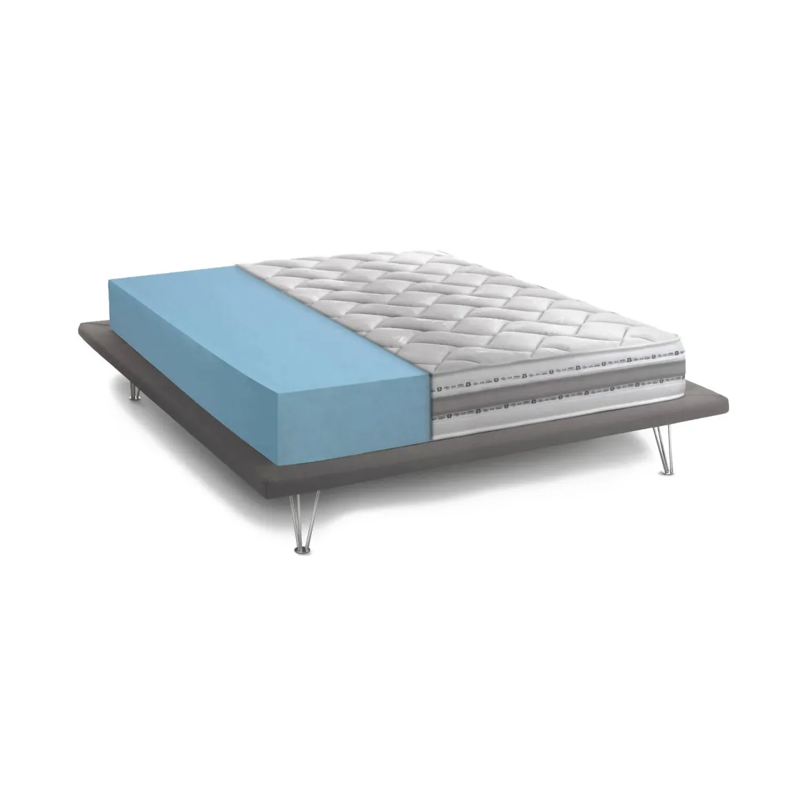 Materasso comfort mirato 1/2 piazza 140x200 in Memory Foam sfoderabile - Aghi
