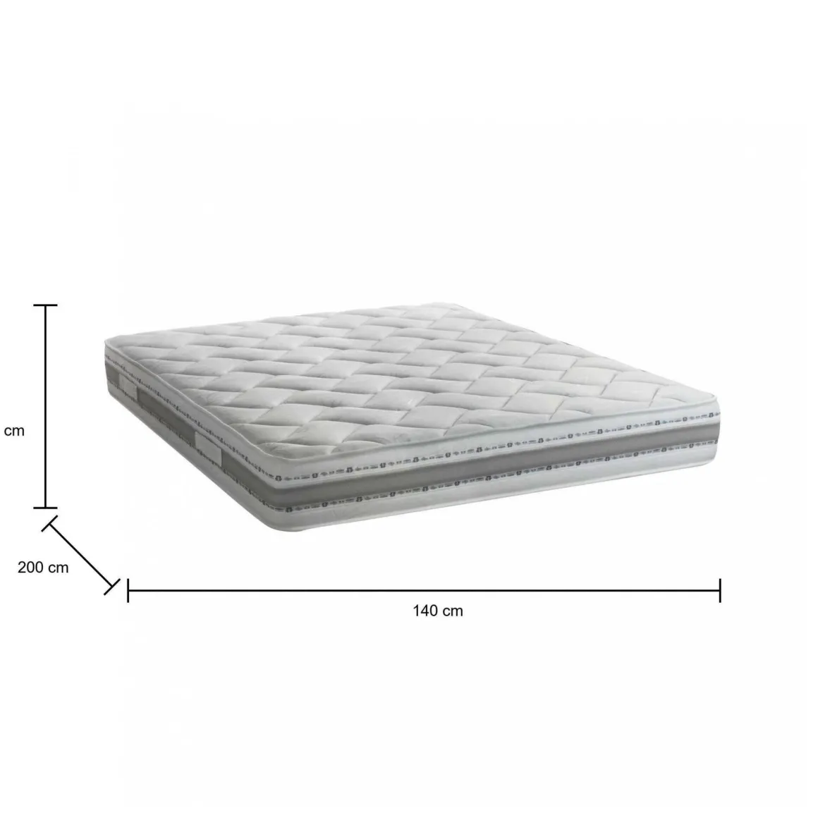 Materasso comfort mirato 1/2 piazza 140x200 in Memory Foam sfoderabile - Aghi